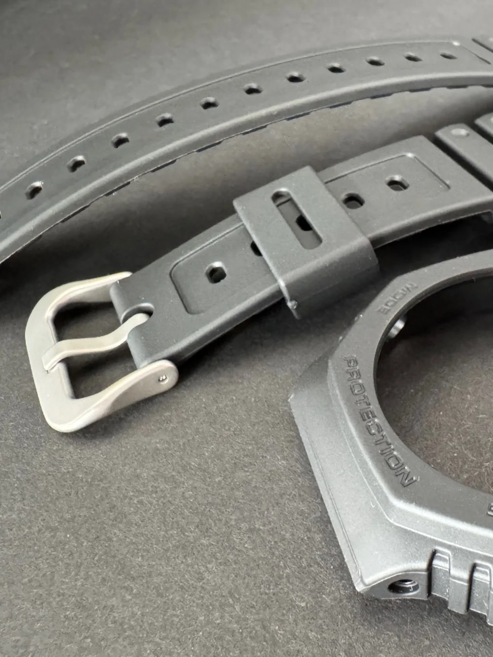 Genuine Casio G-Shock Band Strap & Bezel Set GA-2100 & GA-B2100 Black Rubber
